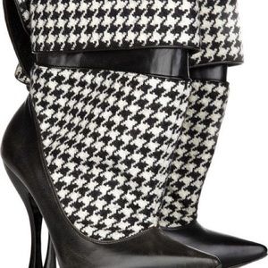 COPY - Alexander McQueen Houndsooth Slouch Bootie